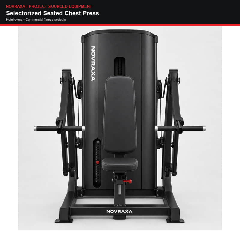 Selectorized Seated Chest Press Machine